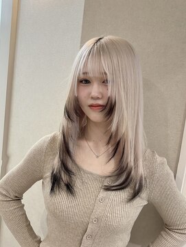 ローレン(Lolen.) 【ホワイトグレージュ/エンドカラー】しまゆー