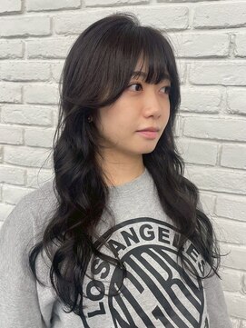 ディフィーノ 青山(DIFINO) 【DIFINO 青山】ロングレイヤーウェーブ/透明感シアーブラック