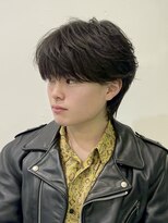 ビューエヒメ(VIEW EHIME)&nbsp;韓国フェザーショートブルーブラック10代20代30代