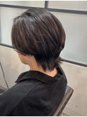 メンズカット　メンズウルフカット　ブルーカラー