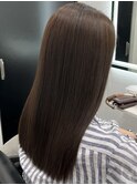 ロングヘアーベージュカラー髪質改善 赤坂見附