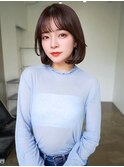 ANGELICA 韓国風 ナチュラルボブ 透明感カラー