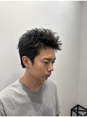 短髪/スパイキーショート/無造作パーマ/[大分駅]