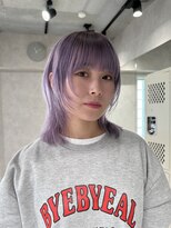 ハイプ(HYPE)&nbsp;ブリーチ&ダブルカラー/ハッシュカットレイヤー/ラベンダー
