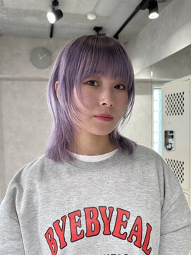 ハイプ(HYPE) ブリーチ&ダブルカラー/ハッシュカットレイヤー/ラベンダー