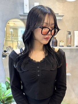 ジーナ 天神(Zina) 韓国ヘア/顔まわりカット/レイヤーカット/くびれヘア