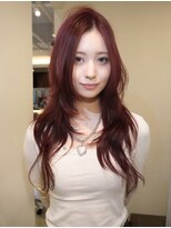 デコ(DECO)&nbsp;高発色なワインレッド×ハッシュカット