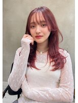 ロイド(Lloyd)&nbsp;【Lloyd 大宮】チェリーピンク×レイヤーカット