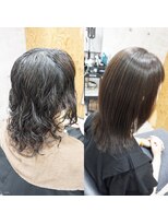 ヘアテリア リュウ 大塚(hair teria ryu) 縮毛矯正/髪質改善縮毛矯正/前髪縮毛矯正/表面ハーフ矯正