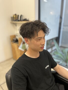 ヘアルームキムラ(HAIR ROOM KIMURA) メンズツーブロックシャドウパーマアップバングフェードツイスパ