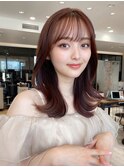20代30代/韓国巻き/ワンホンレイヤー/ダークブルー/