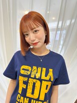 エミュ 中央駅店(eMu)&nbsp;オレンジカラー × パツっとbob