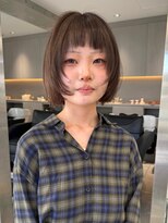 サンクプロジェクト(cinq PROJECT)&nbsp;ブラウンカラーの軽やかボブレイヤー