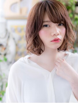 カバーヘア イヴ 戸頭店(COVER HAIR EVE) *EVE戸頭*しっかりカール×3Dカラーの外国人風大人ボブb