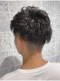 【津賀 涼】刈り上げツーブロック無造作パーマビジネス☆