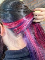 ヘアーメイク リタ(hair make Rita)&nbsp;ピンクとバイオレットのインナーカラー