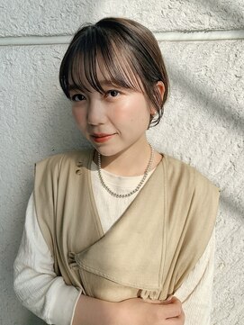 メイクス 表参道(MAKE'S omotesando) ショートボブ ショートパーマ 透明感カラー ブリーチなし 小顔