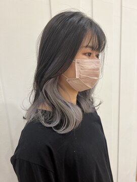 コワファースト  させぼ五番街店(COIFF1RST) ホワイトグレージュ×インナーカラー