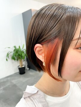 ルヴェルヘアー(Revel hair) イヤリングカラー×ブラッドオレンジ☆