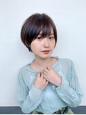 イメチェン/外ハネボブ/ワイドバング/ブルーブラック/美髪