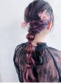 #ヘアアレンジ　#編みおろし