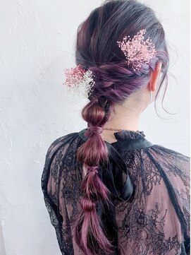 マイレ(maile) #ヘアアレンジ #編みおろし