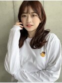 レイヤーロング/アッシュべラック/シースルーバング/アッシュ