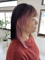 メロウ(mellow)&nbsp;酸熱トリートメント×インナーカラー×ピンクカラー