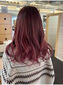 ハイトーンピンクブリーチカラー