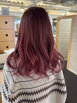 キャパジャストヘアー(CAPA just hair) ハイトーンピンクブリーチカラー