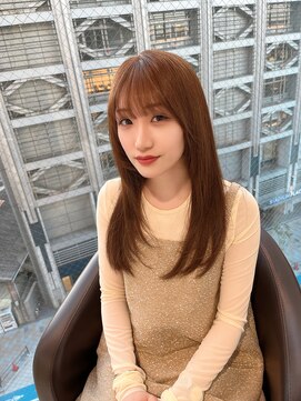 オットット(OttottO) 顔まわりレイヤー　ミルクティーブラウン