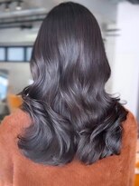 レノラ 本町(LENORA) ウェーブパーマこなれミディ前髪レイヤーカット薄めバング