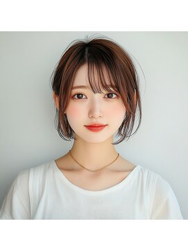 カグヤ(Kaguya) オレンジブラウンメニュアンスボブ