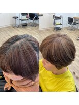 アメリ(Ameri)&nbsp;-Ameri-藤川☆白髪ぼかし【浜町/ショート/髪質改善】