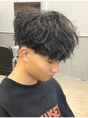 マッシュスパイラルパーマツイストスパイラル波巻きメンズ