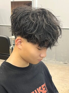 エルマーク 京橋(L-MARK) マッシュスパイラルパーマツイストスパイラル波巻きメンズ