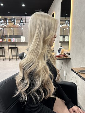 ラピス 大阪心斎橋店(Lapis) 「REIYA」ハイトーンロングホワイトブロンド