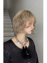 サイ(sai)&nbsp;前髪/アンブレラカラー/こなれミディ/イメチェン/ウェーブパーマ