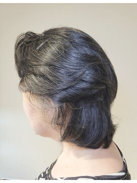 松本平太郎美容室 吉祥寺パートファイブ(PART5) 40代50代60代×ミディアムレイヤー×クリープパーマ