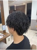刈り上げないツイストスパイラルパーマ