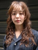 ノラギンザユー(NORA GINZA/U)&nbsp;ウルフパーマレイヤーパーマニュアンスパーマカジュアルパーマ