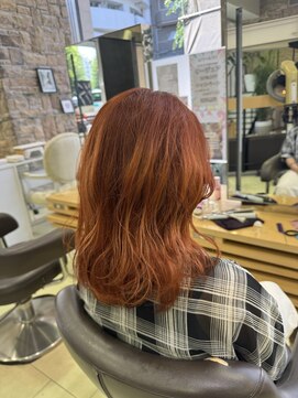 ゼスト 吉祥寺店(ZEST) 【暖色オレンジカラー/ブリーチなしカラー/吉祥寺karen】