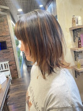 ヘアー クリエイト カルバリ(HAIR CREATE Calbari) パラパラブラックウルフレイヤー