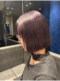 【八幡 望弓】バイオレットカラーコンパクトボブ