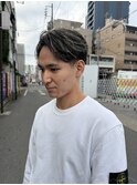 MEN'SHAIRウルフカルマパーマメンズショートイージーパーマ