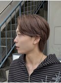 ブリーチあり透明感カラー柔らかベージュ春カラー冬カラーメンズ