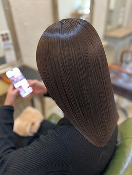 ヘアメイク リヴ(Hair Make Liv) 艶髪くすみカラー×ミディアム
