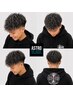 メンズカット+ホワイトメッシュ+パーマ〔一宮/バーバー/メンズ/パーマ〕