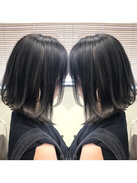 トルネード(TORNADO) 前下がりボブ　グレージュ　ダブルカラー☆