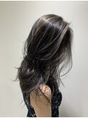 20代30代ハイライトバレイヤージュブリーチ立体感透け感